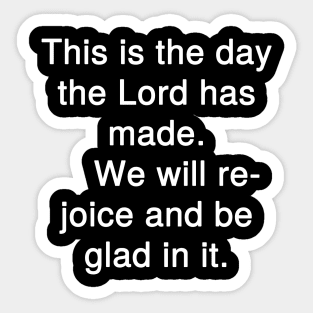 Psalm 118:24 NLT Sticker